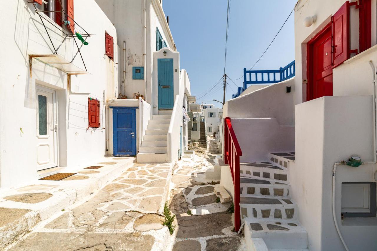 Апартаменты Elenitas Town House With Balcony And Sea View Mykonos Town Экстерьер фото